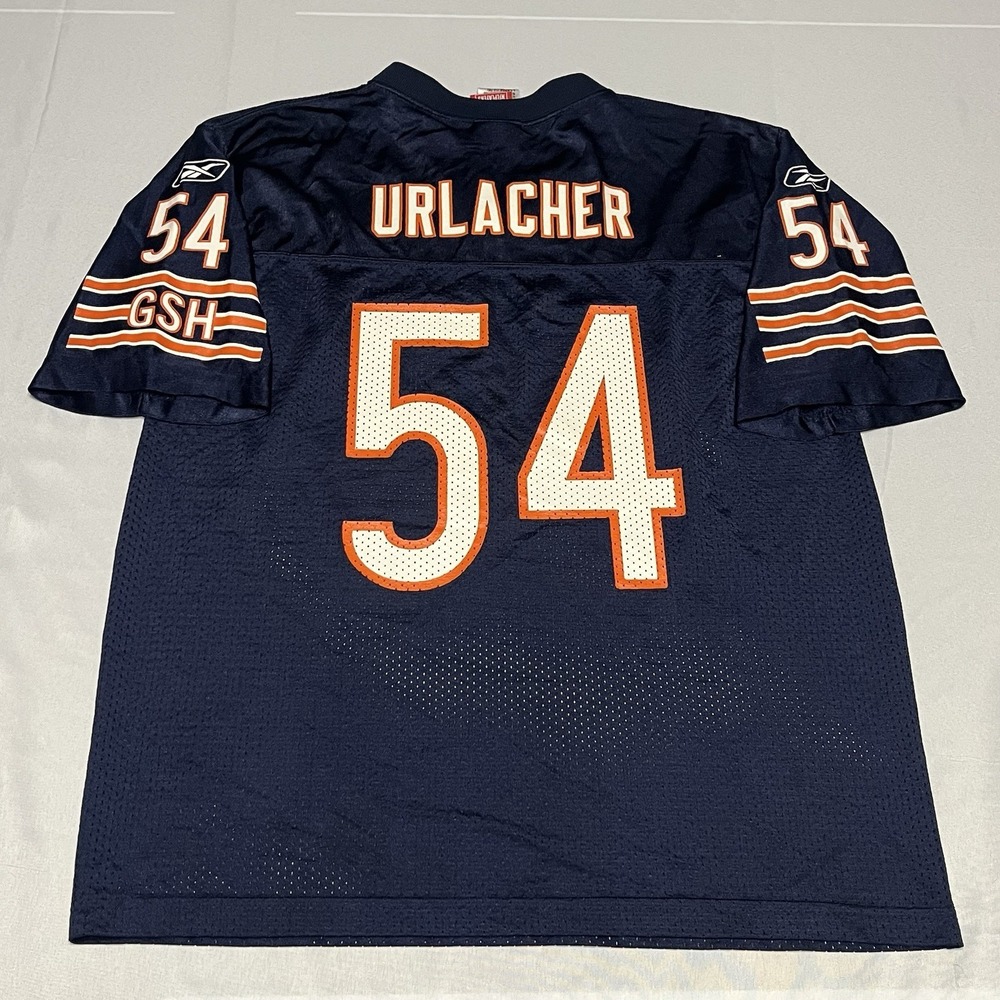 Vintage Brian Urlacher #54 Chicago Bears NFL Reebok Jersey Youth Large Navy